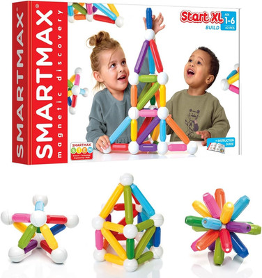 STEM Magnetic Building Set - 42 Oversized Pieces for Ages 3+ - Safe & Fun!