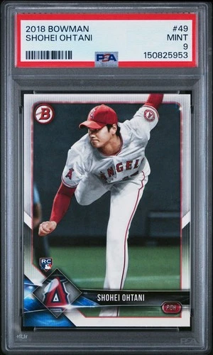 2018 Bowman #49 Shohei Ohtani RC Rookie PSA 9 Mint