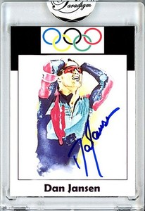 -DAN JANSEN- OLYMPICS Signed/Autograph/Auto Certified Speed Skating Card