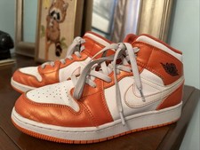 2021 Nike Air Jordan 1 Mid SE Electro Orange Black White Retro SZ 6.5Y
