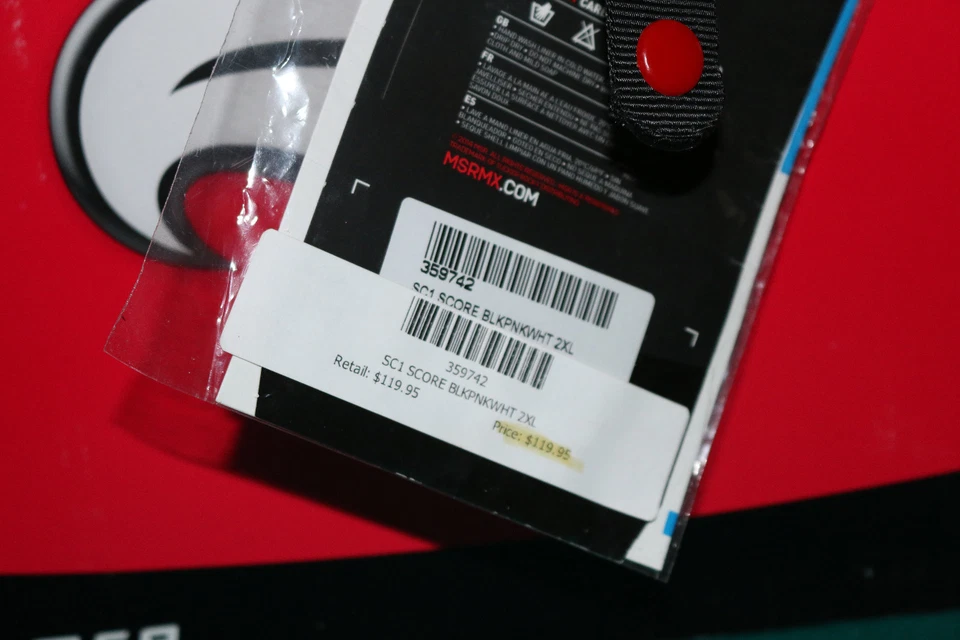 SC1 Score черный/розовый/белый MSR мотокросс мотоциклетный шлем размер XXL 63-64 см - Изображение 2 из 4