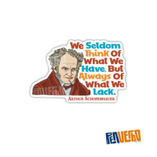 Arthur Schopenhauer Quote Sticker | Inspirational Quote Sticker | PI507