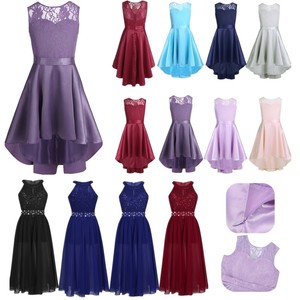 blue girls bridesmaid dress