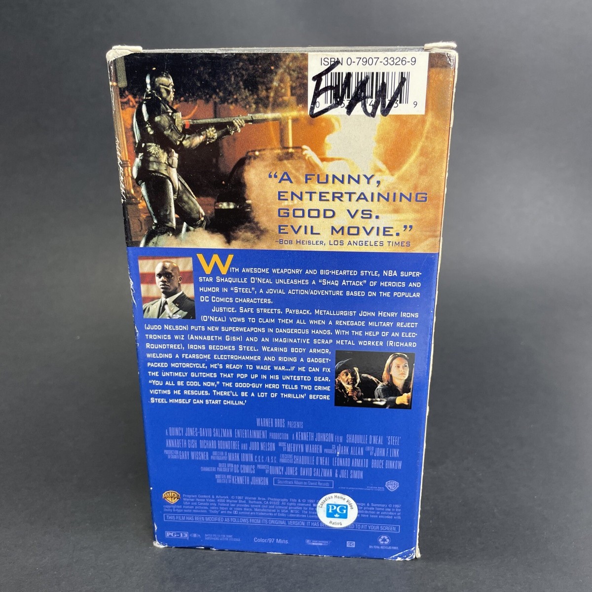 Steel (VHS, 1997) Sci-Fi, Shaq, Shaquille O'Neal, Annabeth Gish