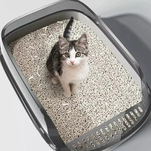 Cat Litter Box Automatic Self Cleaning Anti-splashing Semi-closed Cats Toilet - Bild 18 von 27
