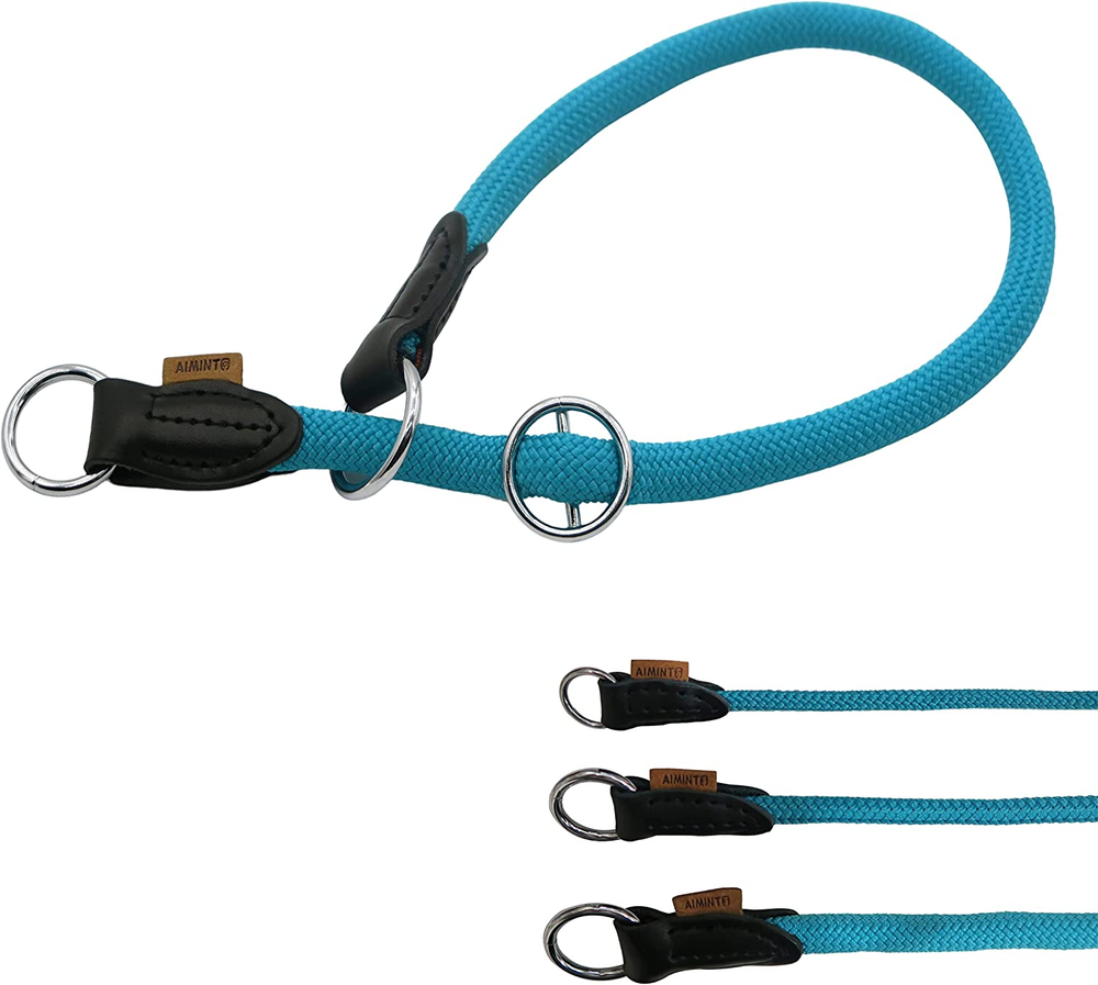 Braided Collar, Pro Training Dog Collar, No Pull round Collar, Slip Collar with