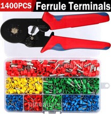 1400PCS Ferrule Crimping Tool Kit Wire Ferrules Kit Wire Ends Terminals / Pliers