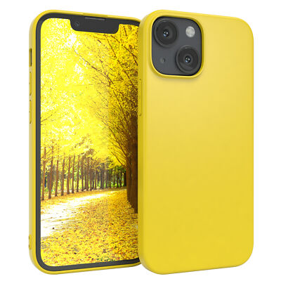 Für Apple iPhone 13 Mini Schutzhülle TPU Backcover Tasche Slim Etui Matt Gelb