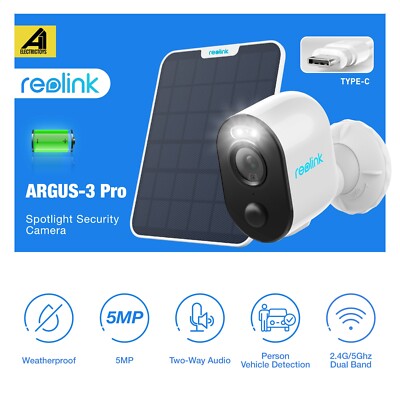 Reolink Argus Pro Wireless Security IP WiFi Camera Spotlight