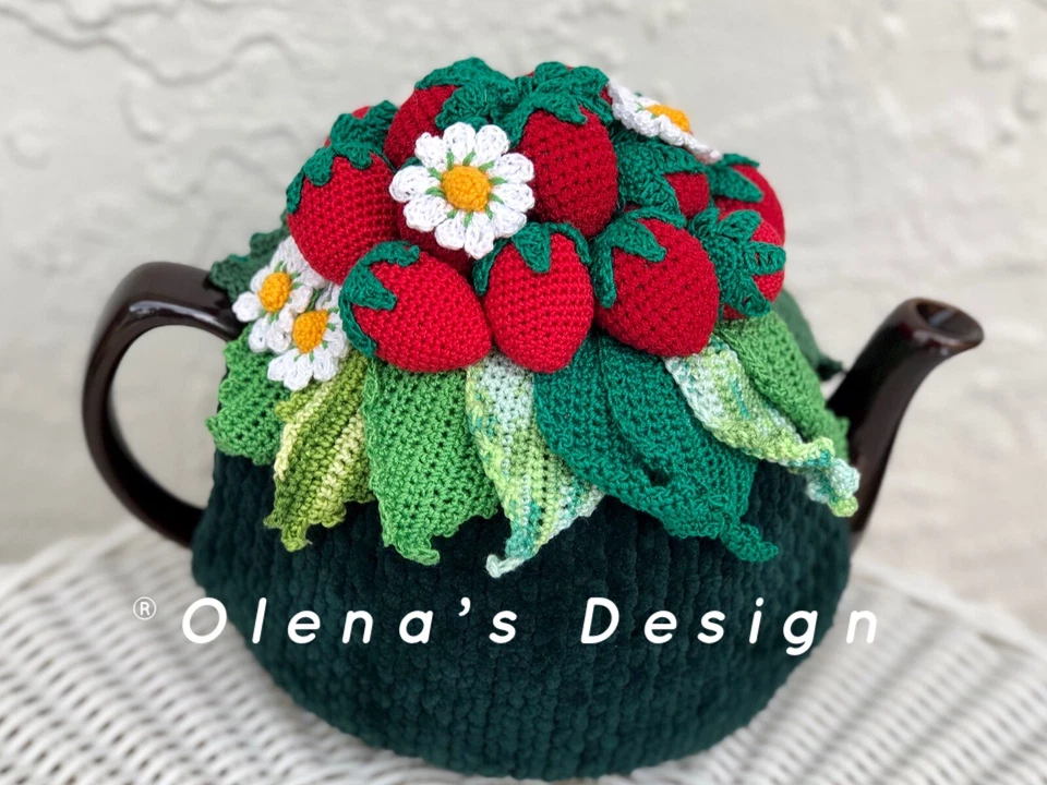 NUEVO té hecho a mano acogedor fresa de diseñador ucraniano ¡único! Foto 2 de 2