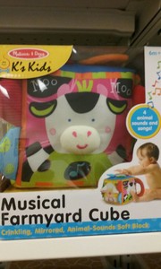 melissa & doug musical farmyard cube