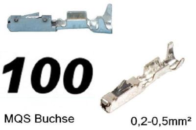 100 x MQS Most Quadlock FAKRA Terminal Connector Pin 0,2-0,5² Ähnlich 000979009E