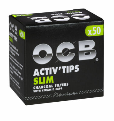 OCB ACTIV`TIPS SLIM 7 mm oder EXTRA SLIM 6mm Aktivkohle-Filter