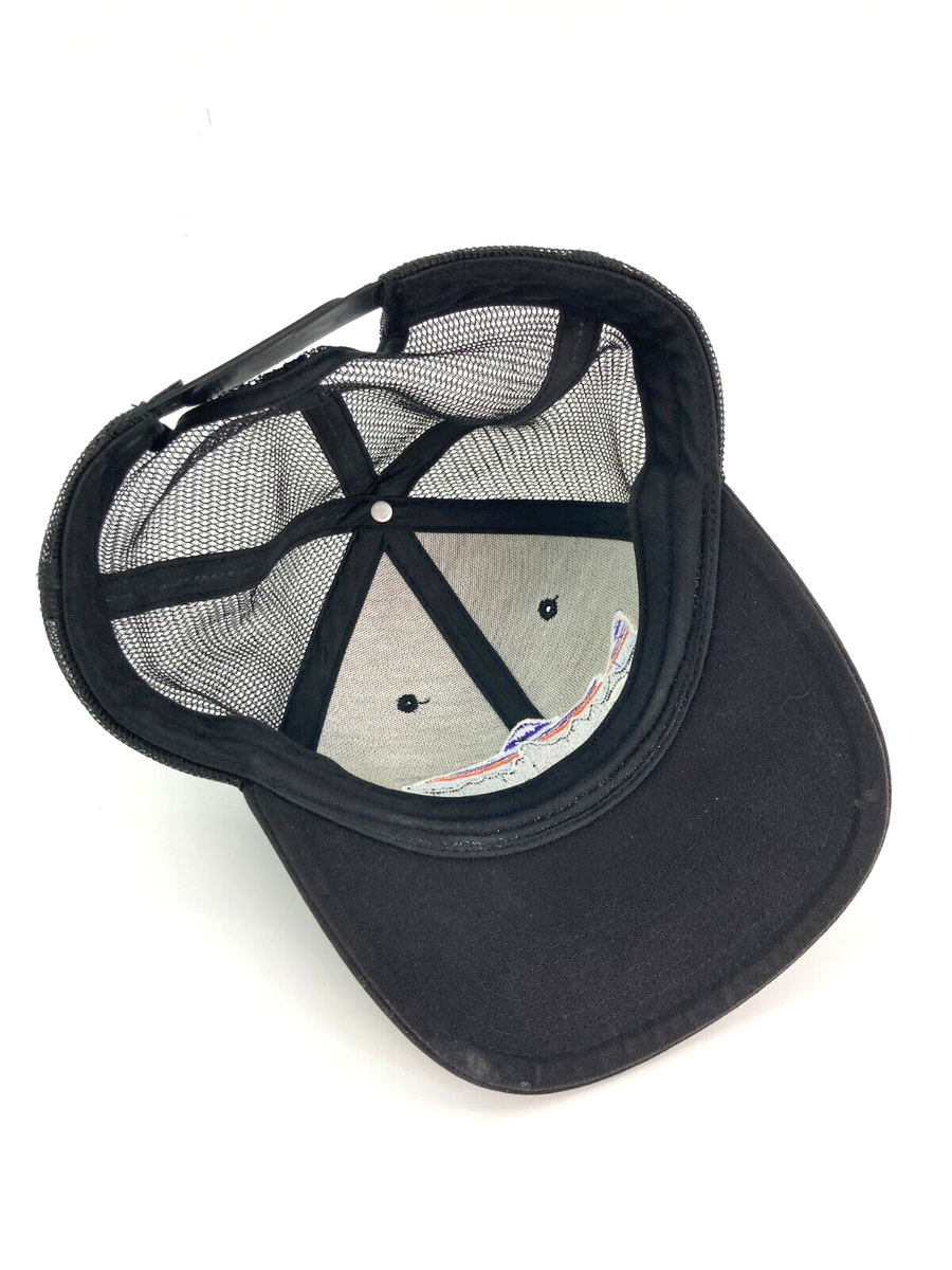 PATAGONIA Fitz Roy FISH TROUT LOPRO TRUCKER HAT Black mesh