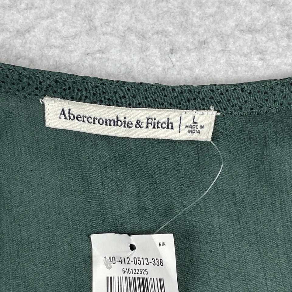 Body Abercrombie & Fitch Mujer Grande Verde A&F Transparente Volantes Tanga Una Pieza Foto 3 de 4