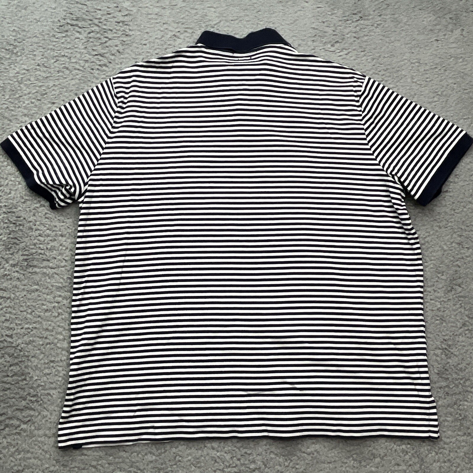 Polo Ralph Lauren camicia uomo XL carne pony polo blu a righe vestibilità classica preppy