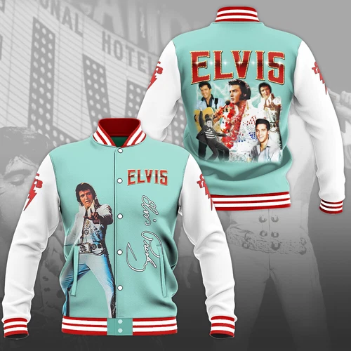 Elvis Presley Music Baseball Jacket For Fan