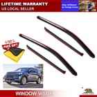 In-Channel Smoke Window Visor For Ford Explorer 2011-2019 Rain Guard Sun Shade