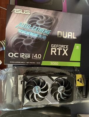 ASUS Dual GeForce RTX 3060 OC V2 12GB GDDR6 Graphics Card
