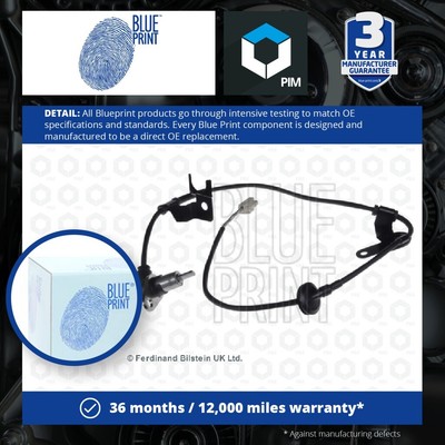 ABS Sensor fits MAZDA 323 Mk6 1.5 Rear Left 98 to 01 Wheel Speed Blue Print New