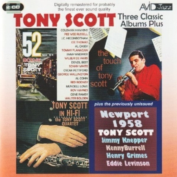 Tony Scott Three Classic Albums Plus 2-CD NEW SEALED 2013 Remastered Jazz