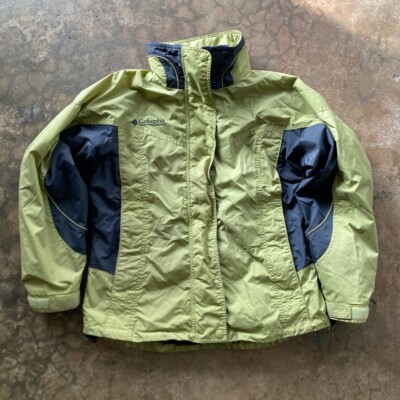 Womens Columbia Interchange Green Jacket Waterproof in Size Small