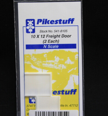 Pikestuff N 10 x 12 Freight Doors pkg(2) 541-8105
