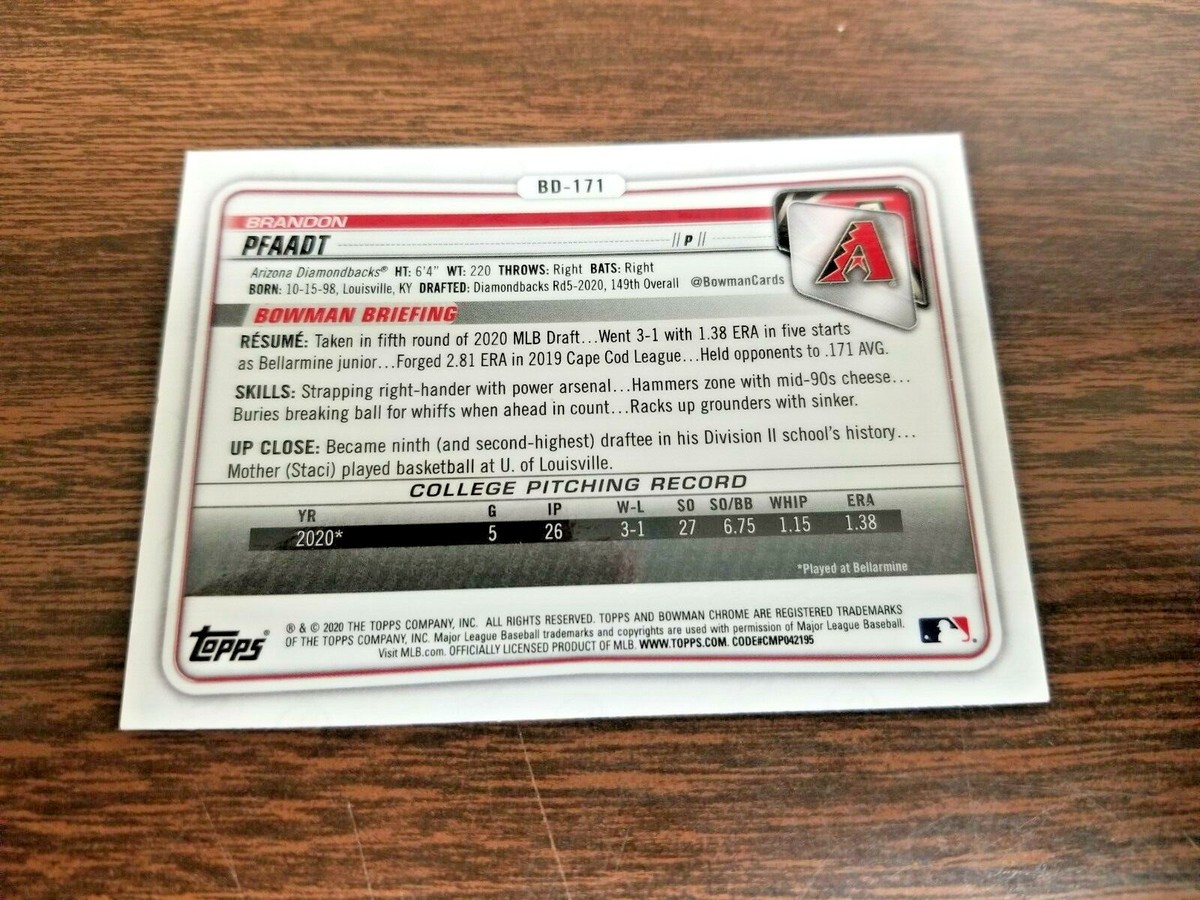 その他 MLB 1st BOWMAN BRANDON PFAADT s-l400.jpg