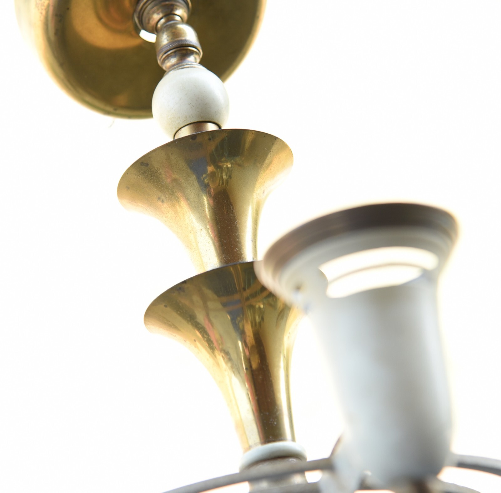 Lightolier After Sunset 1920's/ Art Deco with Custard Glass 5 lamp