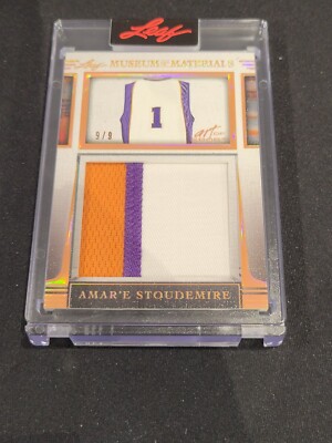 2023 LEAF ART OF SPORT AMAR'E STOUDEMIRE MUSEUM OF MATERIALS JUMBO PATCH 9/9