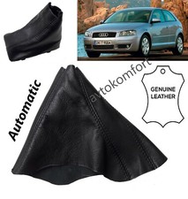 Para Audi A3 2003-2012 Cuero Genuino Automático Palanca de Engranajes Polaina Bota Polaina