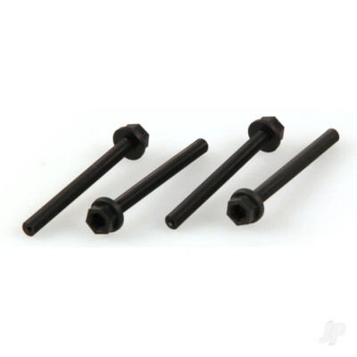 DUBRO 10-32 x 2 Zoll Nylon Sechskant Flügelschrauben, 4 Stück pro Paket.
