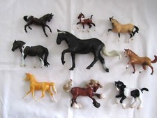 Lot of 9 Assorted Older Breyer Horses / Ponies Various Sizes Breeds