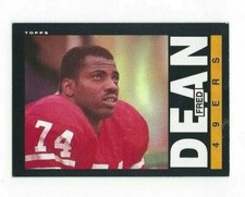 1985 TOPPS FRED DEAN #153 SAN FRANCISCO 49ERS