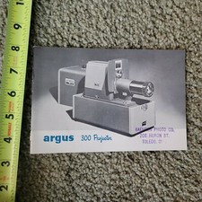 VINTAGE OLD CAMERA BOOKLET MANUAL ARGUS 300 PROJECTOR 4