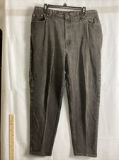 Vintage Levi's 550 Relaxed Fit Tapered Leg Jeans Measured 40x28 Late 1990s Black