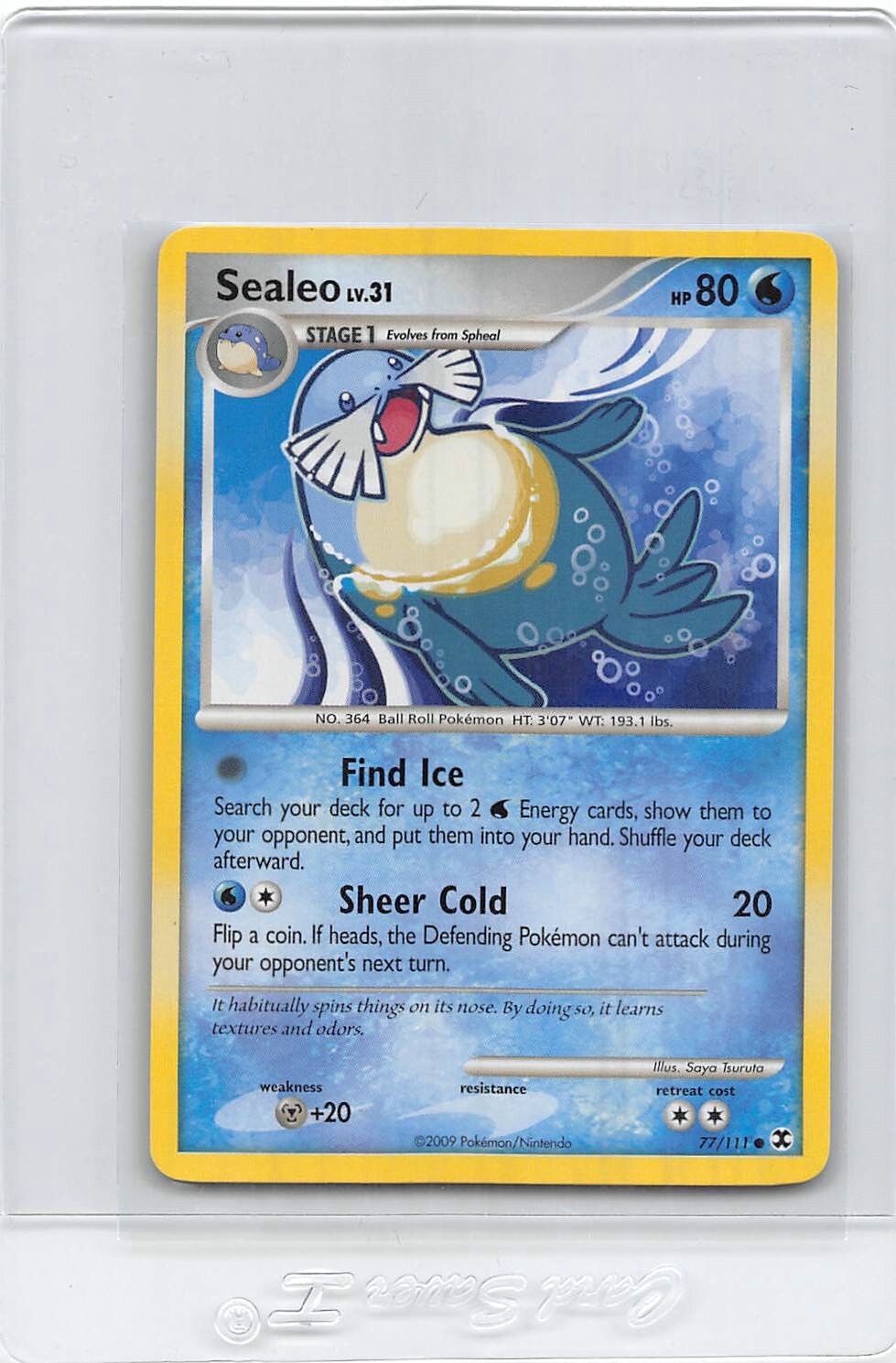 SEALEO 77/111 - Non-Holo - Rising Rivals - Unlimited - POKEMON CARD - NM
