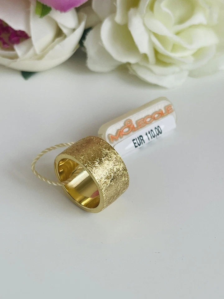 Anello Molecole Fedina Oro Diamantata Misura 18 - Immagine 2 di 4