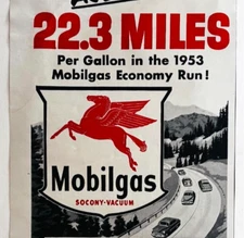 1953 Mobilgas Mobil Gasoline Advertisement Automobilia Socony Vacuum Oil DWWW13