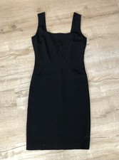 D&G Dolce Gabbana Fitted Black Sheath Cocktail Bodycon Dress 42 Wiggle Pencil