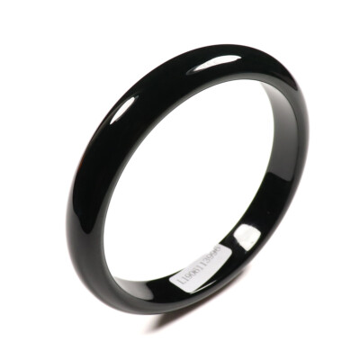 62mm Certified 100% Natural Black Green Hetian Nephrite Jade Bracelet Bangle 045