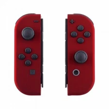 Custom Soft Touch Red Shell w/ Buttons for Nintendo JoyCon & Switch OLED Joy con