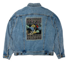 Vintage New Orleans Jazz And Heritage Festival Denim Jacket - Large