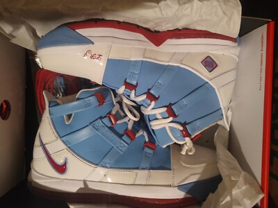 Nike Zoom Lebron III QS 'Houston Oilers' Men's size 7 Shoes Blue-Red AO2434-400