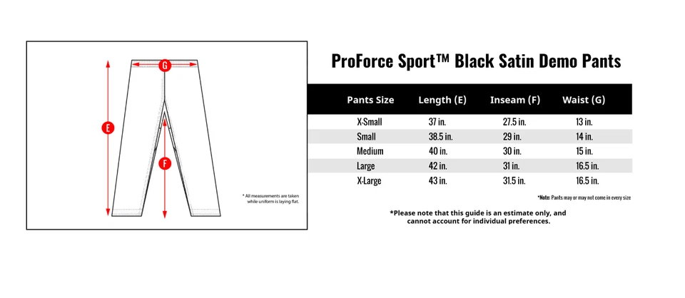 Satin Karate Demo Pants - Proforce Martial Arts Competition Pant in Black - Image 2 of 4