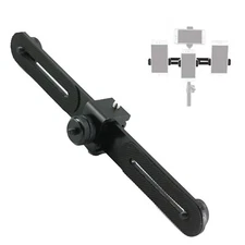 1/4" Screw Triple Straight Tripod Bracket Mount Bar for DSLR Camera Flash Light