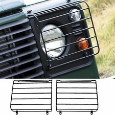 KIT SET 2 GRIGLIA PROTEZIONE DEI FARI FANALI ANTERIORI PER LAND ROVER DEFENDER