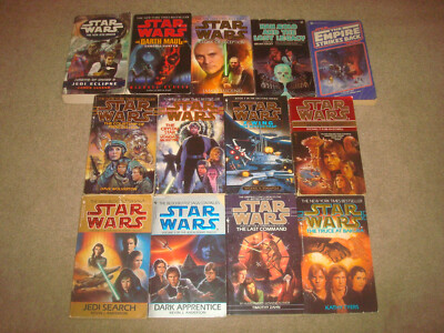 Star Wars Book LOT Kevin J Anderson James Luceno Zahn Darth Maul New Jedi Order