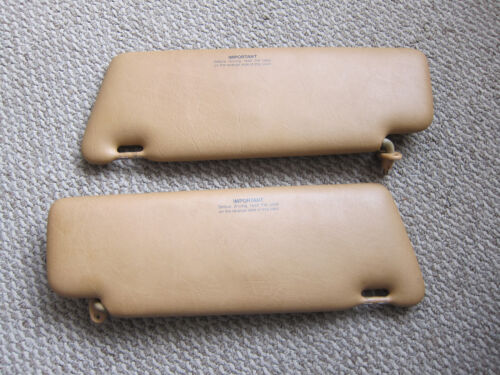 86-95 MERCEDES BENZ 300E 300D BROWN INTERIOR SUN VISOR SET SUN VISORS OEM NICE!