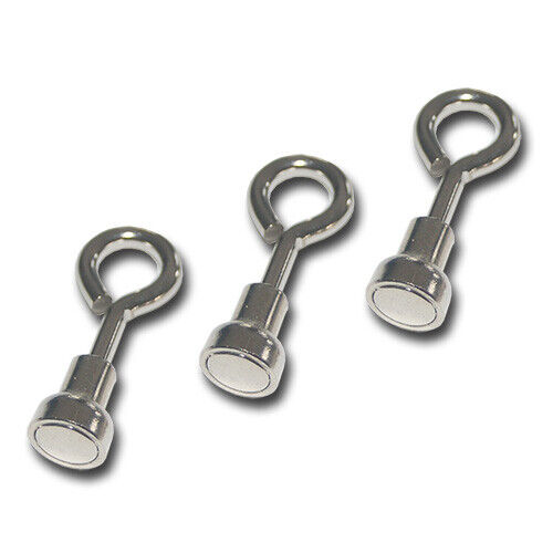 NEODYM MAGNETE MIT HAKEN ✅ ÖSE Ø10-75mm STARKE HAFTKRAFT HAKENMAGNET MAGNETHAKEN - Bild 7 von 25